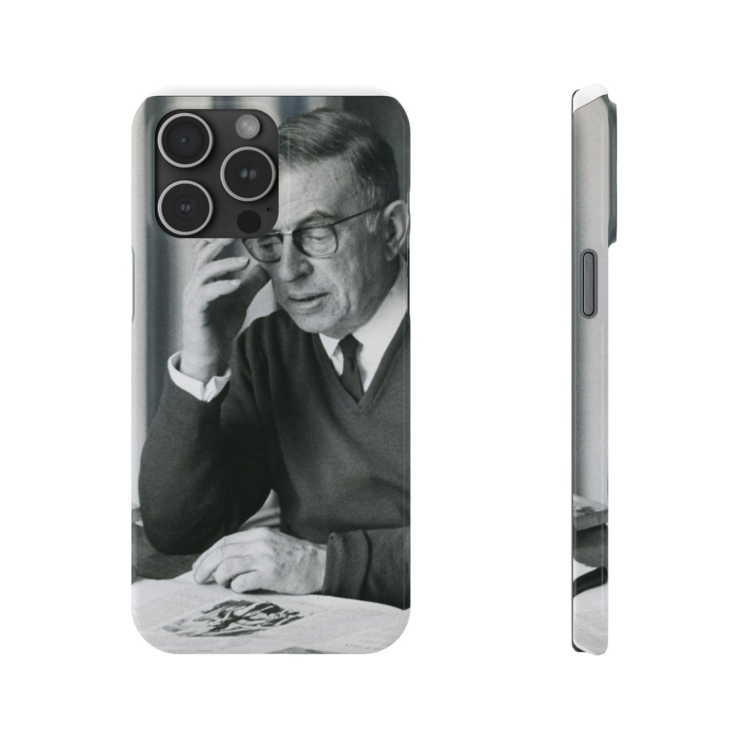 Jean-Paul Sartre Phone Case