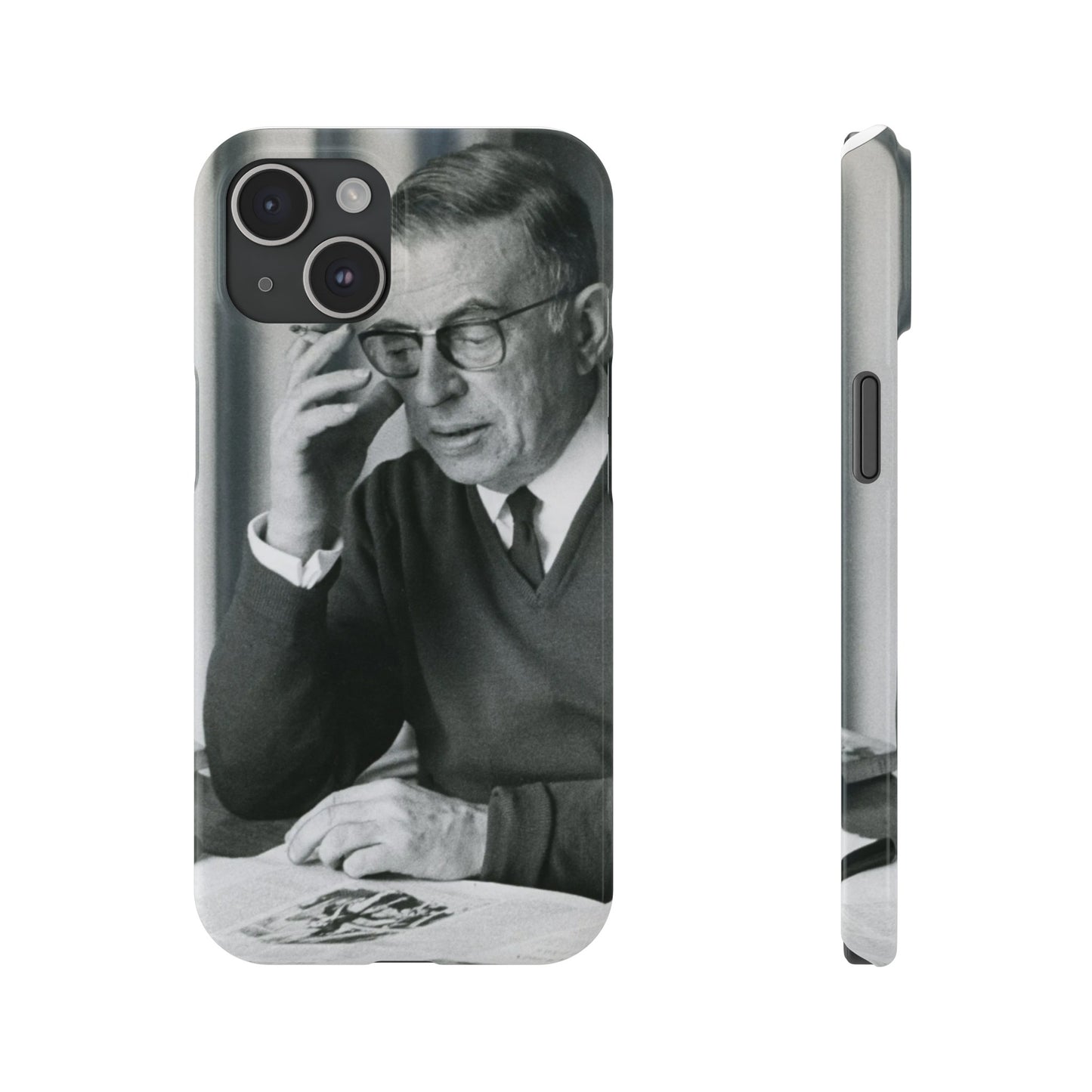 Jean-Paul Sartre Phone Case