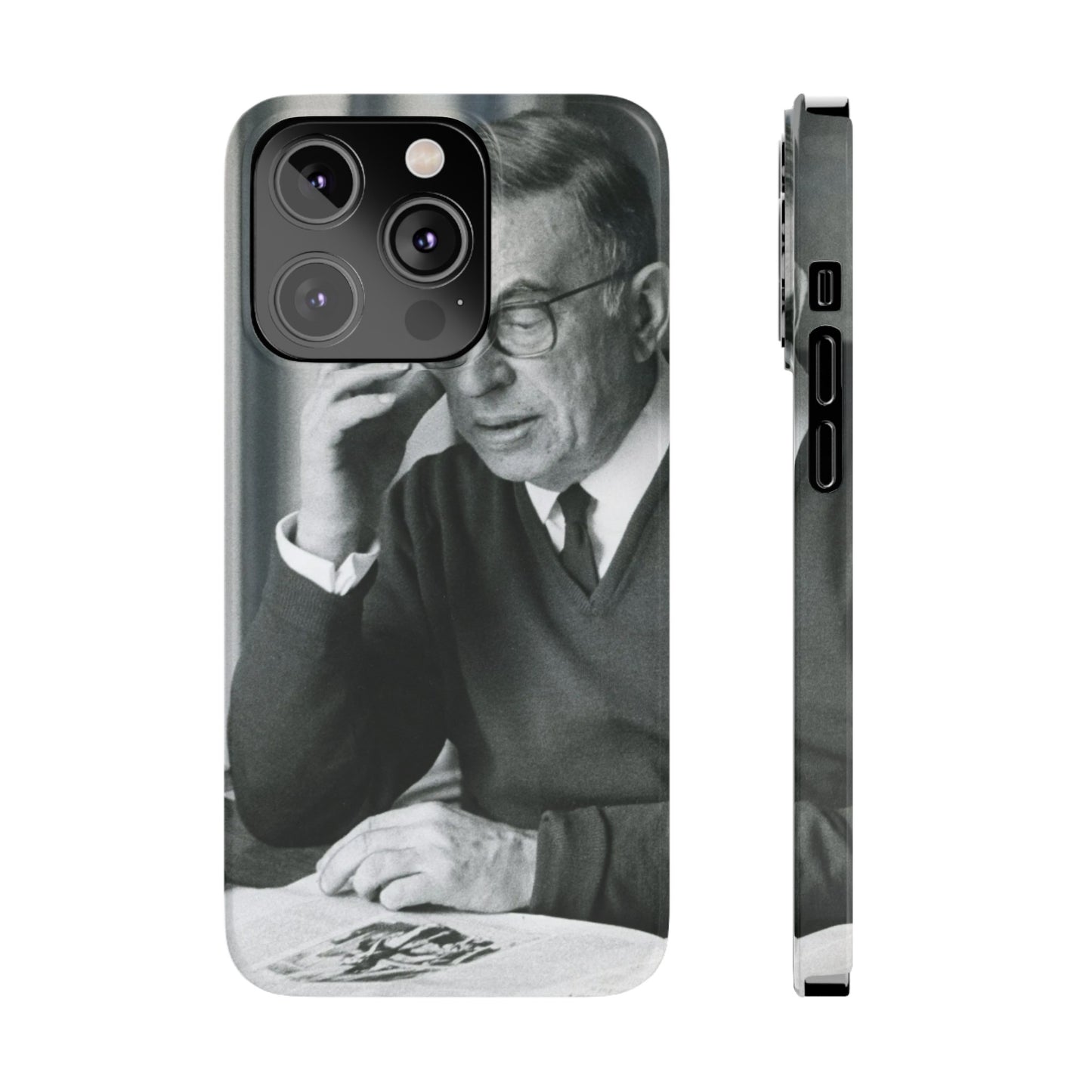 Jean-Paul Sartre Phone Case