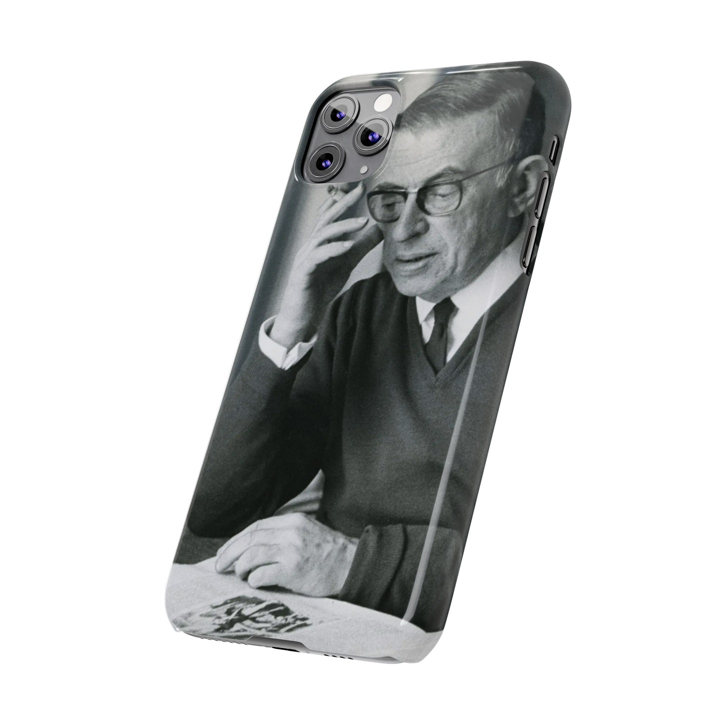 Jean-Paul Sartre Phone Case